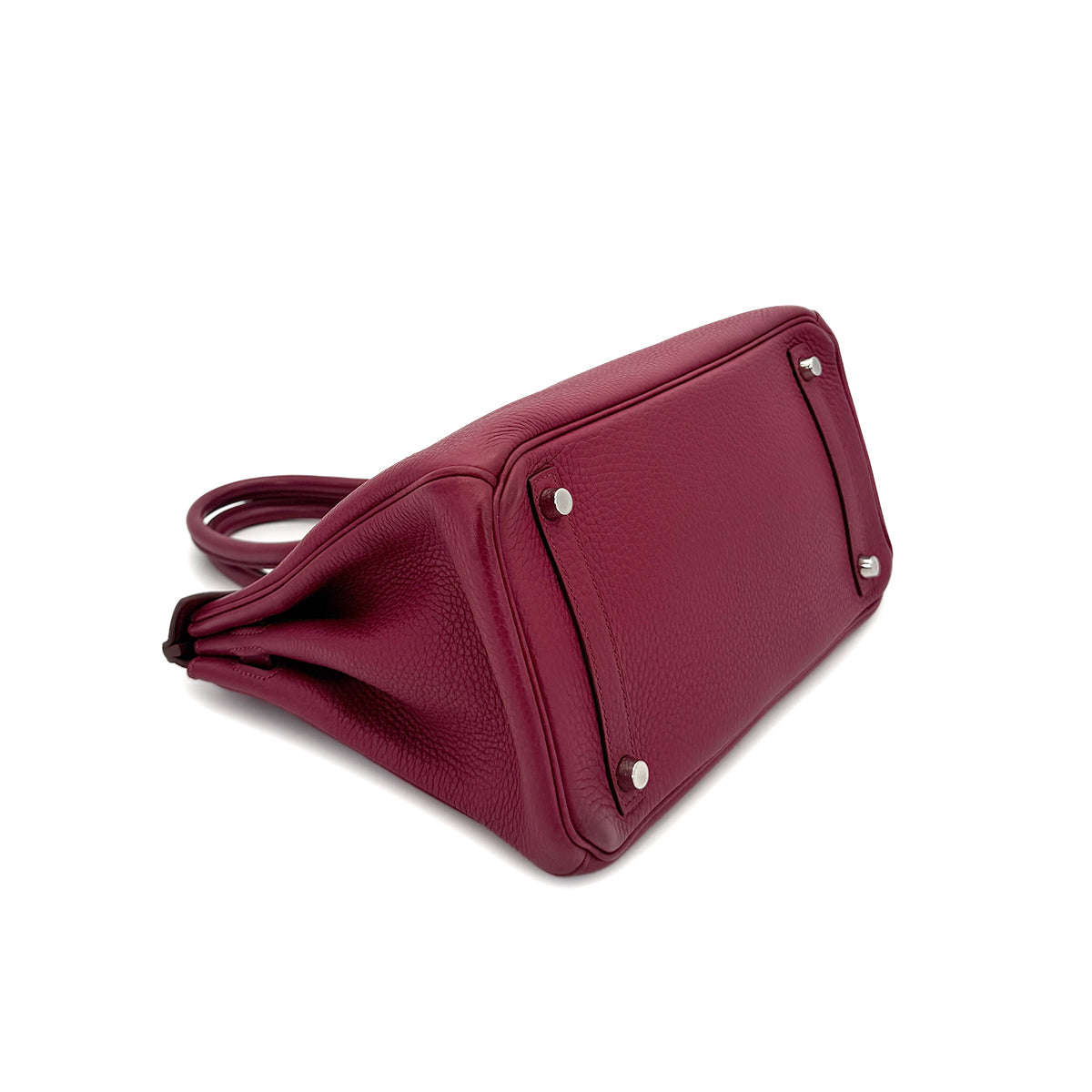 HERMES BIRKIN 30 RUBIS TAURILLON CLEMENCE HAND BAG □N SHW 90294975