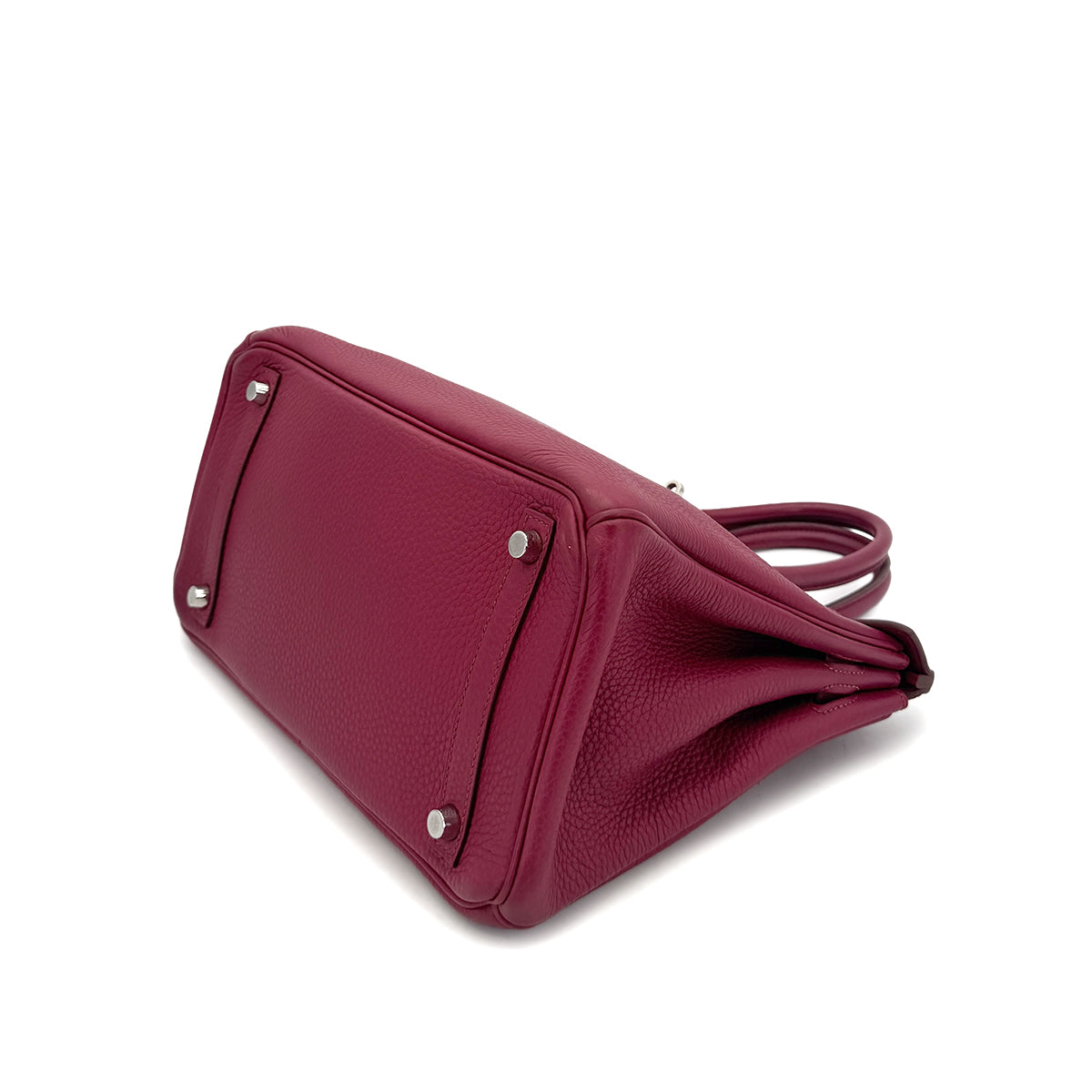 HERMES BIRKIN 30 RUBIS TAURILLON CLEMENCE HAND BAG □N SHW 90294975