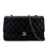 CHANEL VINTAGE CLASSIC FLAP CHAIN SHOULDER BAG BLACK LAMB SKIN 90294977 - PURPOSE