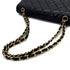 CHANEL VINTAGE CLASSIC FLAP CHAIN SHOULDER BAG BLACK LAMB SKIN 90294977 - PURPOSE