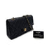 CHANEL VINTAGE CLASSIC FLAP CHAIN SHOULDER BAG BLACK LAMB SKIN 90294977 - PURPOSE