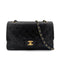 CHANEL VINTAGE CLASSIC FLAP MEDIUM CHAIN SHOULDER BAG BLACK LAMB SKIN 90294978 - PURPOSE
