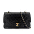 CHANEL VINTAGE CLASSIC FLAP MEDIUM CHAIN SHOULDER BAG BLACK LAMB SKIN 90294978 - PURPOSE