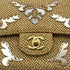 CHANEL MATELASSE FLORAL MOTIF MIRROR CRUISE COLLECTION CHAIN SHOULDER BAG GOLD EMBELLISHED RAFFIA 90294979 - PURPOSE