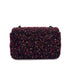 CHANEL MINI MATELASSE 20 CHAIN SHOULDER BAG BLACK PINK TWEED 90294980 - PURPOSE