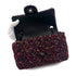 CHANEL MINI MATELASSE 20 CHAIN SHOULDER BAG BLACK PINK TWEED 90294980 - PURPOSE