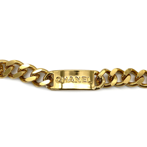 CHANEL VINTAGE COCOMARK CHAIN BELT LOGO GOLD ACCESSORY 90294981