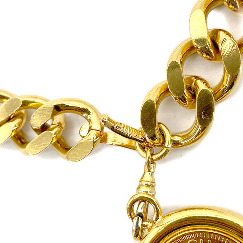 CHANEL VINTAGE COCOMARK CHAIN BELT LOGO GOLD ACCESSORY 90294981