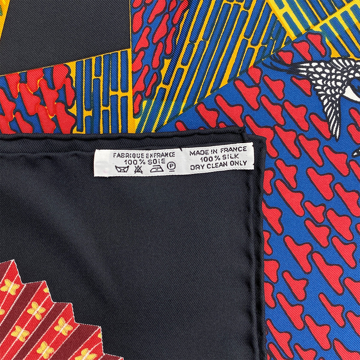 HERMES CARRE 90 SCARF KIMONOS et INROS MULTICOLOR SILK 90294989