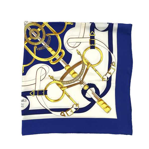 HERMES CARRE 90 SCARF EPERON D'OR MULTICOLOR SILK 90294991 - PURPOSE