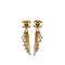 CHANEL VINTAGE SWING EARRINGS TURN LOCK LOGO CHAIN ACCESSORY GOLD 96P 90294998