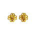 CHANEL VINTAGE EARRINGS FLOWER TURQUOISE ACCESSORY 95P 90295000