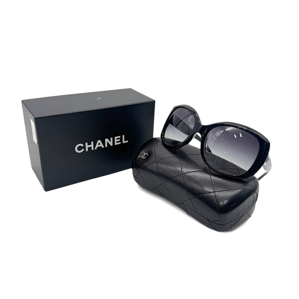 CHANEL SUNGLASSES COCOMARK BLACK EYEWEAR 90295004