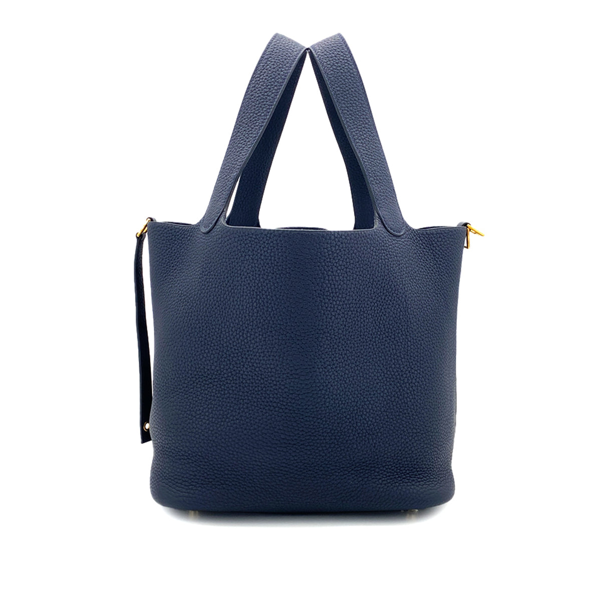HERMES PICOTIN LOCK MM BLUE NUIT TAURILLON CLEMENCE HAND BAG D GHW 90295099