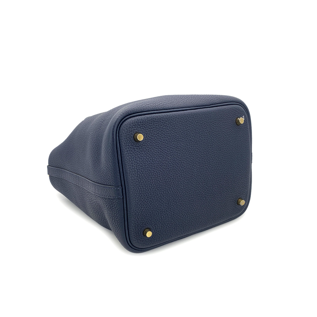 HERMES PICOTIN LOCK MM BLUE NUIT TAURILLON CLEMENCE HAND BAG D GHW 90295099