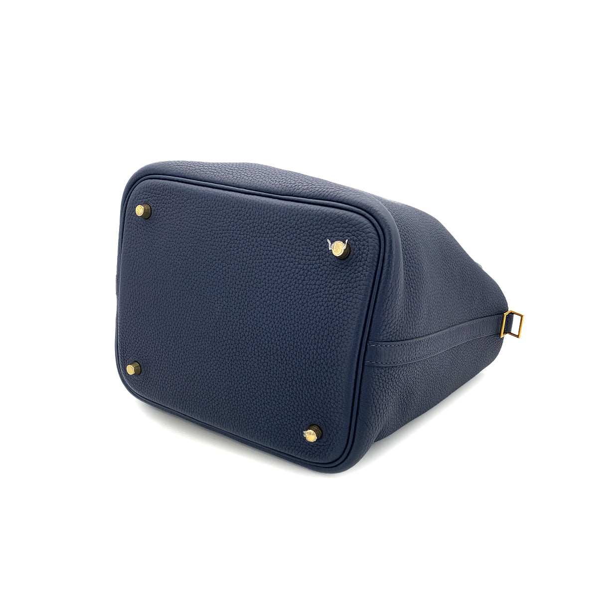 HERMES PICOTIN LOCK MM BLUE NUIT TAURILLON CLEMENCE HAND BAG D GHW 90295099