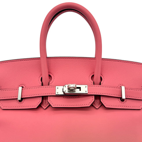 HERMES BIRKIN 25 ROSE AZALEE SWIFT HAND BAG Y SHW 90295100 - PURPOSE