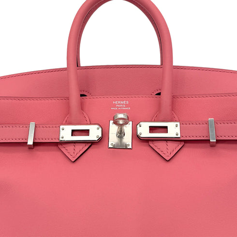 HERMES BIRKIN 25 ROSE AZALEE SWIFT HAND BAG Y SHW 90295100 - PURPOSE