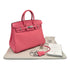 HERMES BIRKIN 25 ROSE AZALEE SWIFT HAND BAG Y SHW 90295100 - PURPOSE