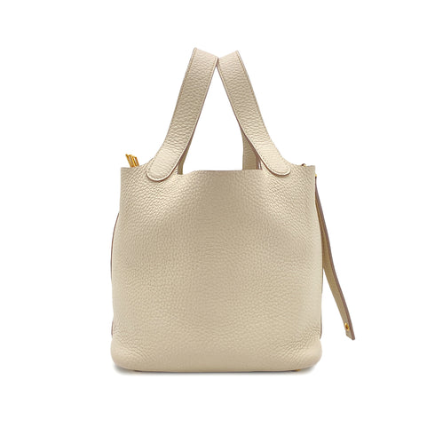 HERMES PICOTIN LOCK PM CRAIE TAURILLON CLEMENCE HAND BAG Y GHW 90295101 - PURPOSE