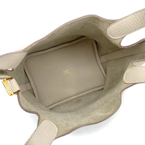 HERMES PICOTIN LOCK PM CRAIE TAURILLON CLEMENCE HAND BAG Y GHW 90295101 - PURPOSE