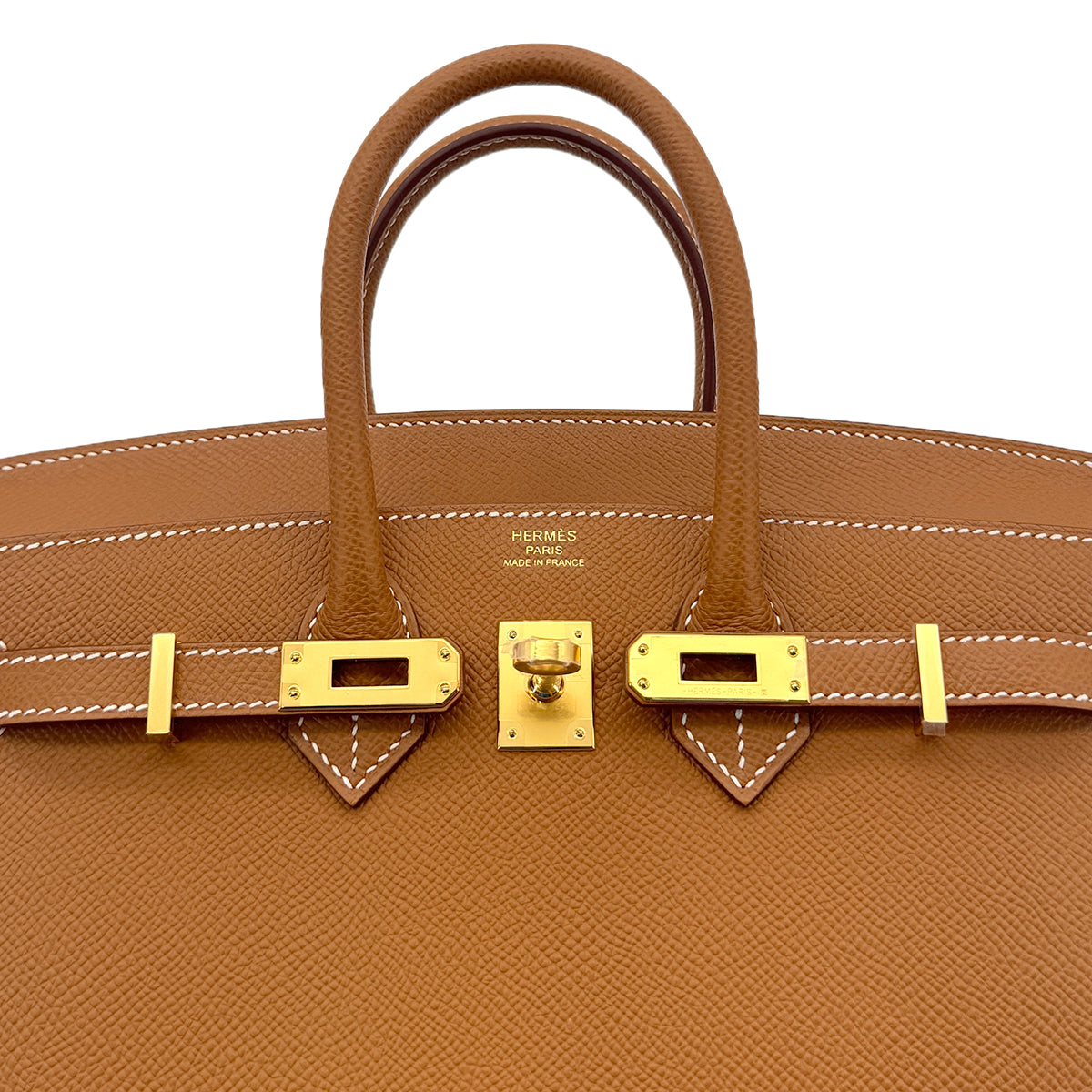 HERMES BIRKIN 25 SELLIER GOLD EPSOM HAND BAG U GHW 90295102