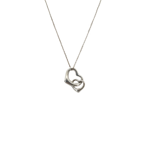 TIFFANY&Co. NECKLACE DOUBLE OPEN HEART SILVER925 ACCESSORY 90295103 - PURPOSE