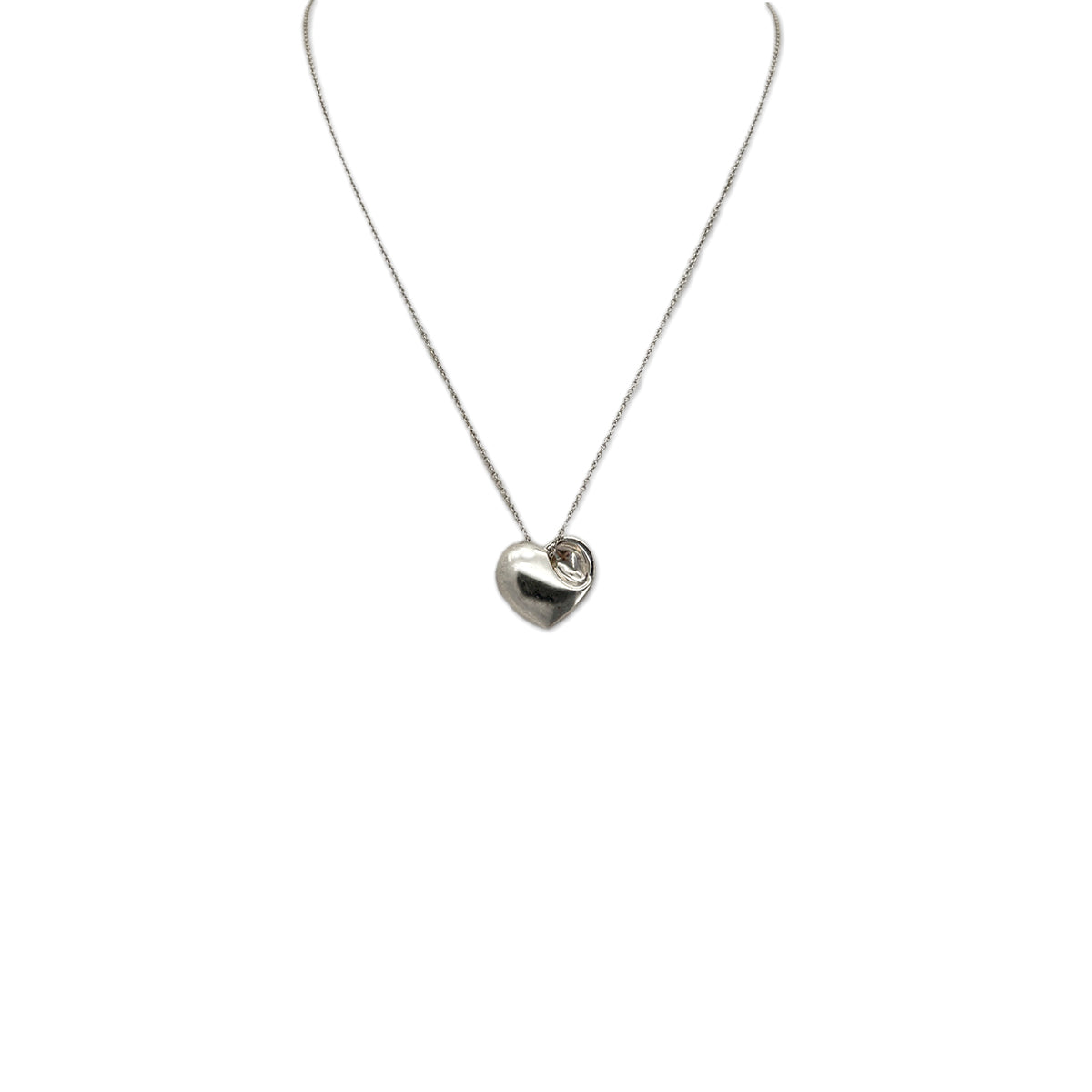 TIFFANY&Co. NECKLACE FOLDED HEART SILVER925 ACCESSORY 90295104