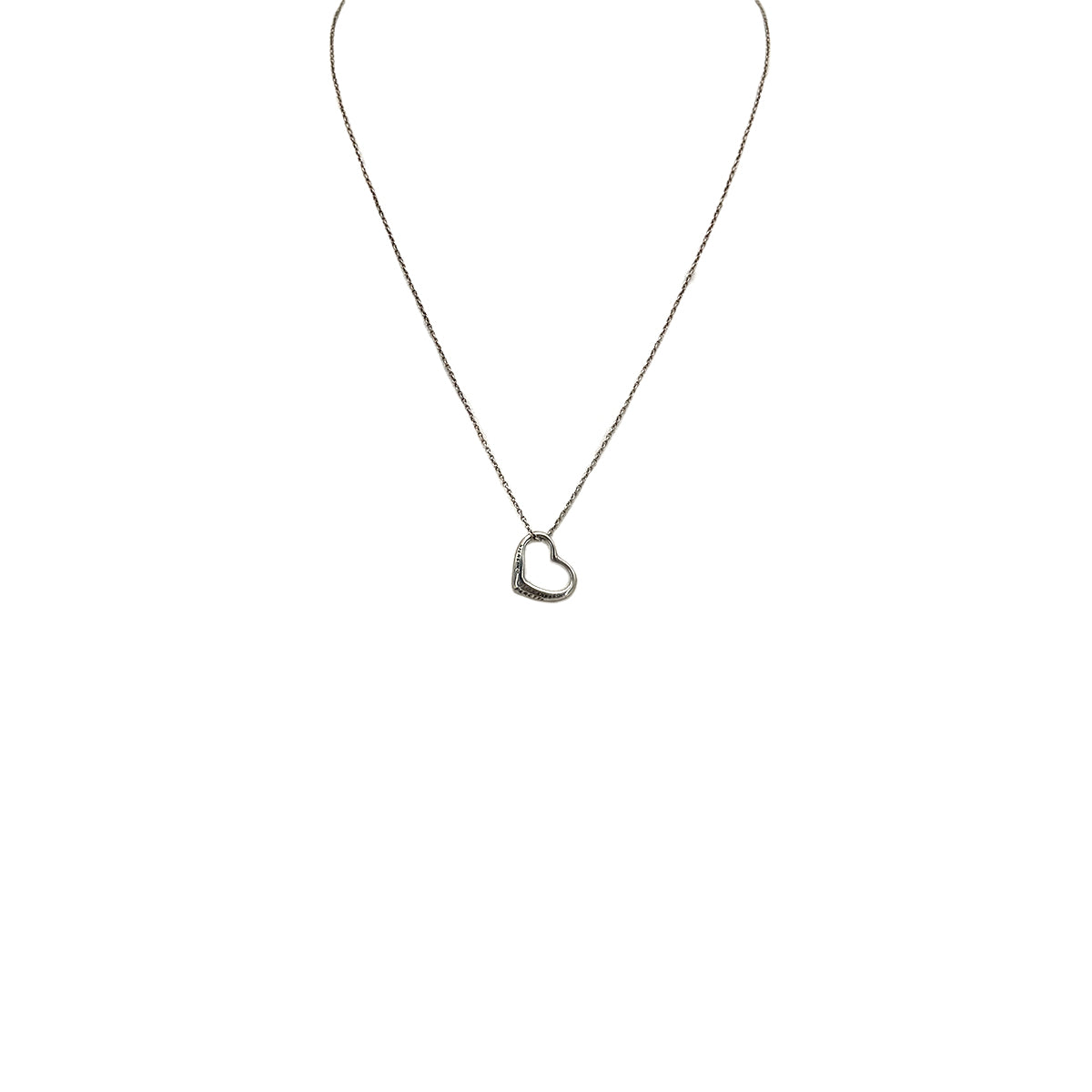 TIFFANY&Co. NECKLACE OPEN HEART 16MM SILVER925 ACCESSORY 90295125