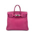 HERMES HAUT A COURROIES 28 FUCHSIA CHEVRE COROMANDEL HAND BAG ▢J SHW 90295278 - PURPOSE
