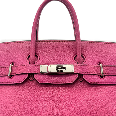 HERMES HAUT A COURROIES 28 FUCHSIA CHEVRE COROMANDEL HAND BAG ▢J SHW 90295278 - PURPOSE