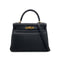 HERMES KELLY 28 RETOURNE BLACK TOGO HAND SHOULDER BAG T GHW 90295280 - PURPOSE