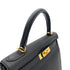 HERMES KELLY 28 RETOURNE BLACK TOGO HAND SHOULDER BAG T GHW 90295280 - PURPOSE