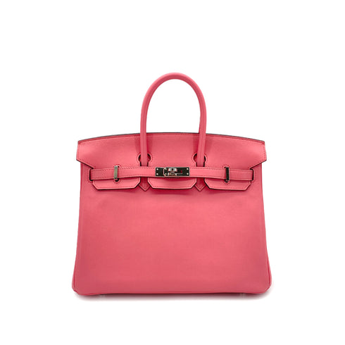 HERMES BIRKIN 25 ROSE AZALEE VEAU SWIFT HAND BAG Y SHW 90295281 - PURPOSE