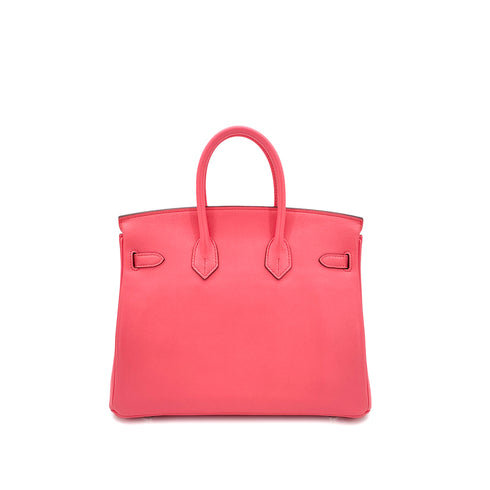 HERMES BIRKIN 25 ROSE AZALEE VEAU SWIFT HAND BAG Y SHW 90295281 - PURPOSE