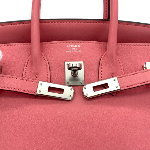 HERMES BIRKIN 25 ROSE AZALEE VEAU SWIFT HAND BAG Y SHW 90295281 - PURPOSE