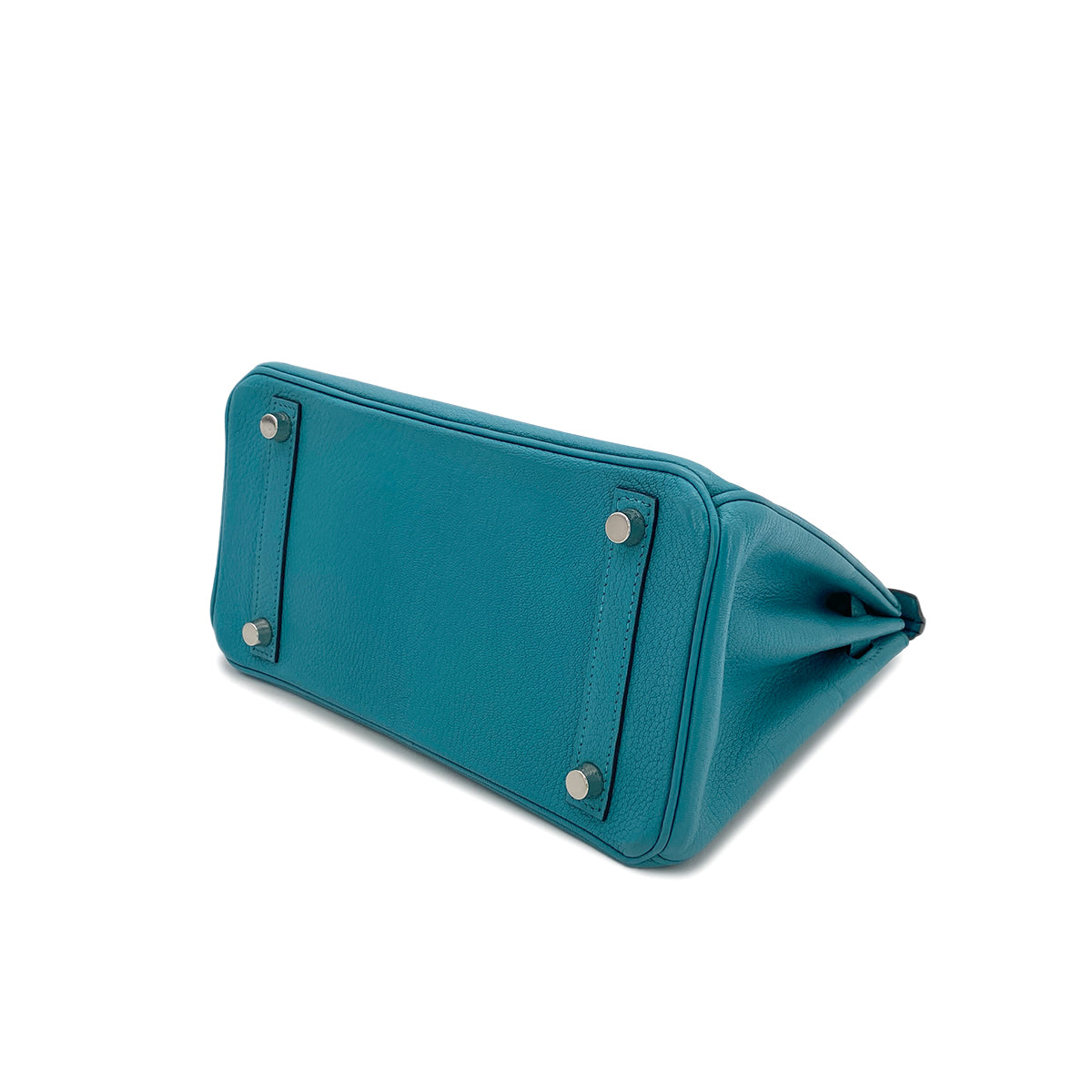 HERMES BIRKIN 25 TURQUOISE CHEVRE MYSORE HAND BAG □I SHW 90295282