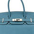 HERMES BIRKIN 30 BLEU JEAN TAURILLON CLEMENCE HAND BAG □K SHW 90295400 - PURPOSE