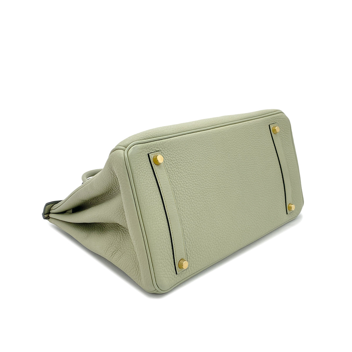 HERMES BIRKIN 35 LIGHT GREEN TAURILLON CLEMENCE HAND BAG ▢G GHW 90295401