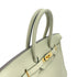 HERMES BIRKIN 35 LIGHT GREEN TAURILLON CLEMENCE HAND BAG ▢G GOLD HARDWARE 90295401 - PURPOSE