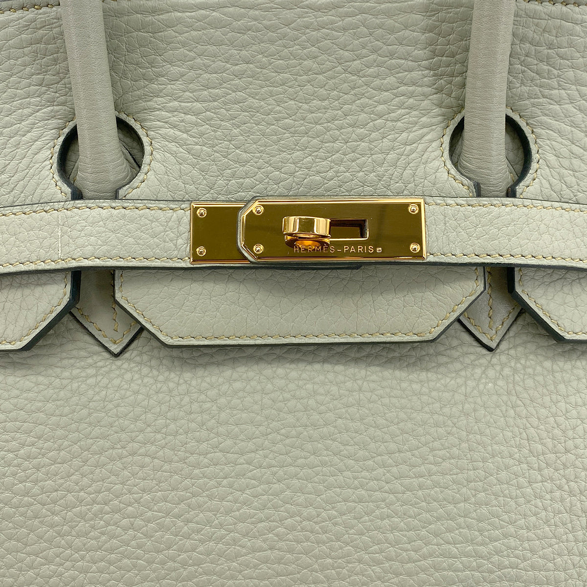 HERMES BIRKIN 35 LIGHT GREEN TAURILLON CLEMENCE HAND BAG ▢G GHW 90295401