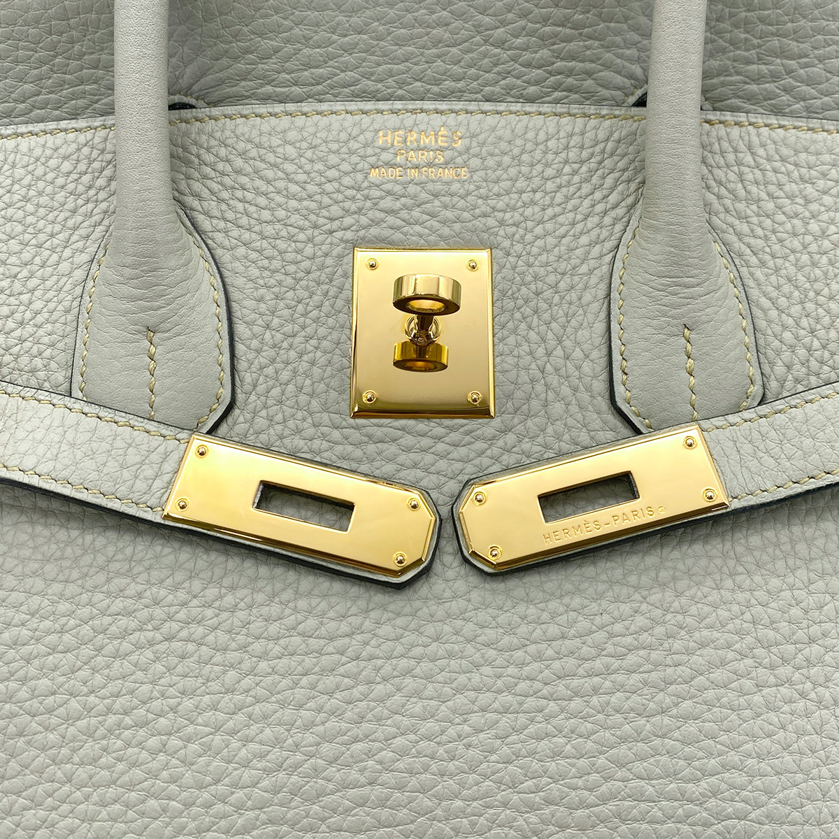 HERMES BIRKIN 35 LIGHT GREEN TAURILLON CLEMENCE HAND BAG ▢G GHW 90295401