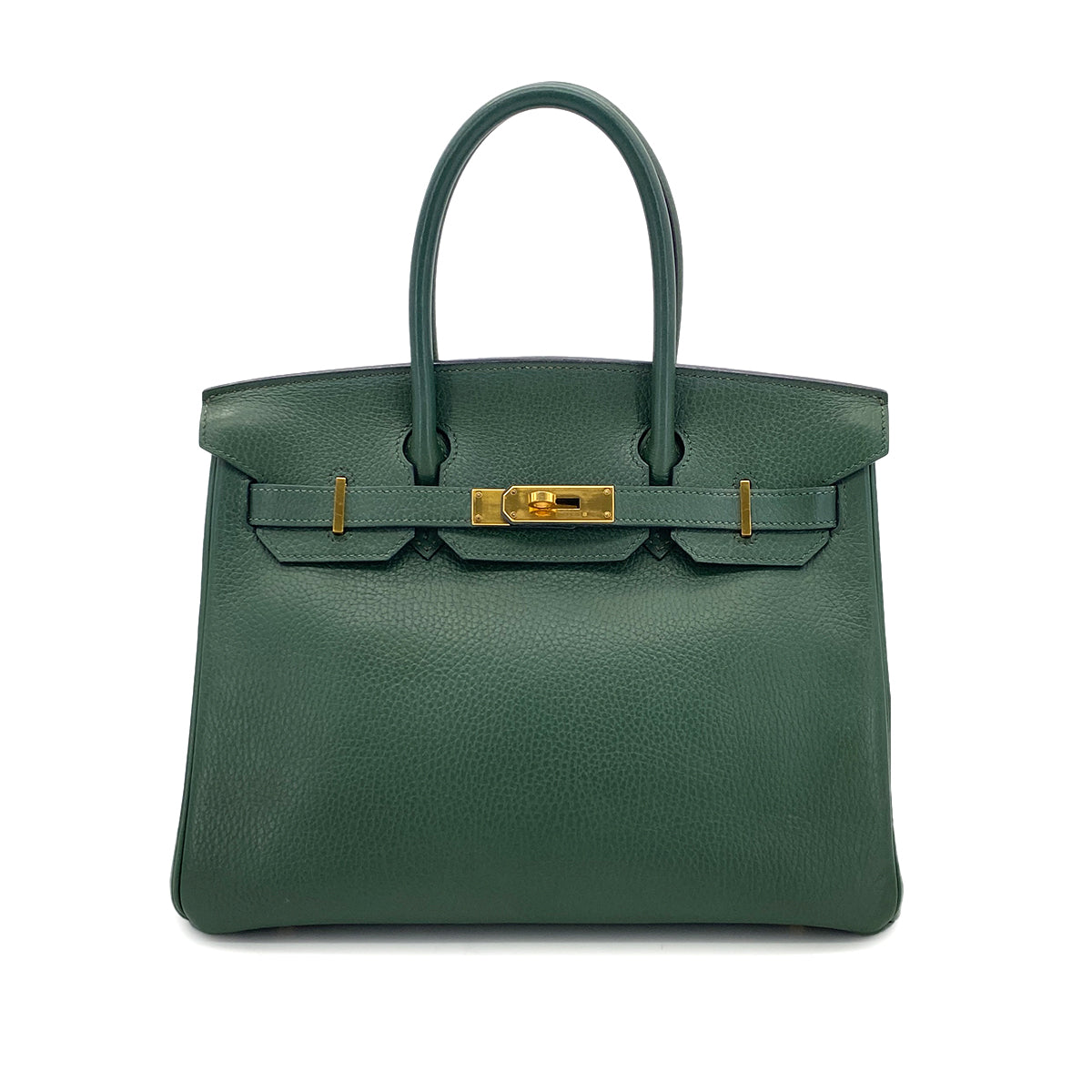 HERMES BIRKIN 30 VERT ARDENNES HAND BAG □B GHW 90295402