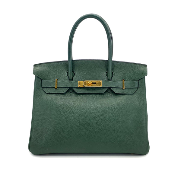 HERMES BIRKIN 30 VERT ARDENNES HAND BAG □B GHW 90295402 - PURPOSE