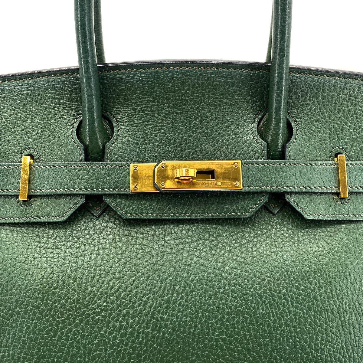 HERMES BIRKIN 30 VERT ARDENNES HAND BAG □B GHW 90295402