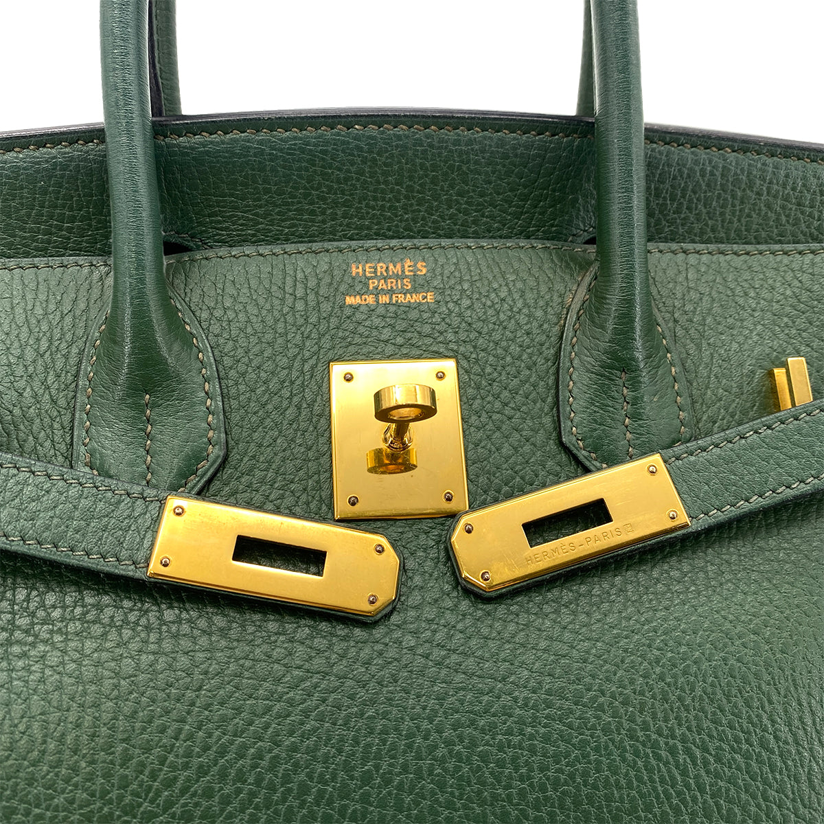 HERMES BIRKIN 30 VERT ARDENNES HAND BAG □B GHW 90295402