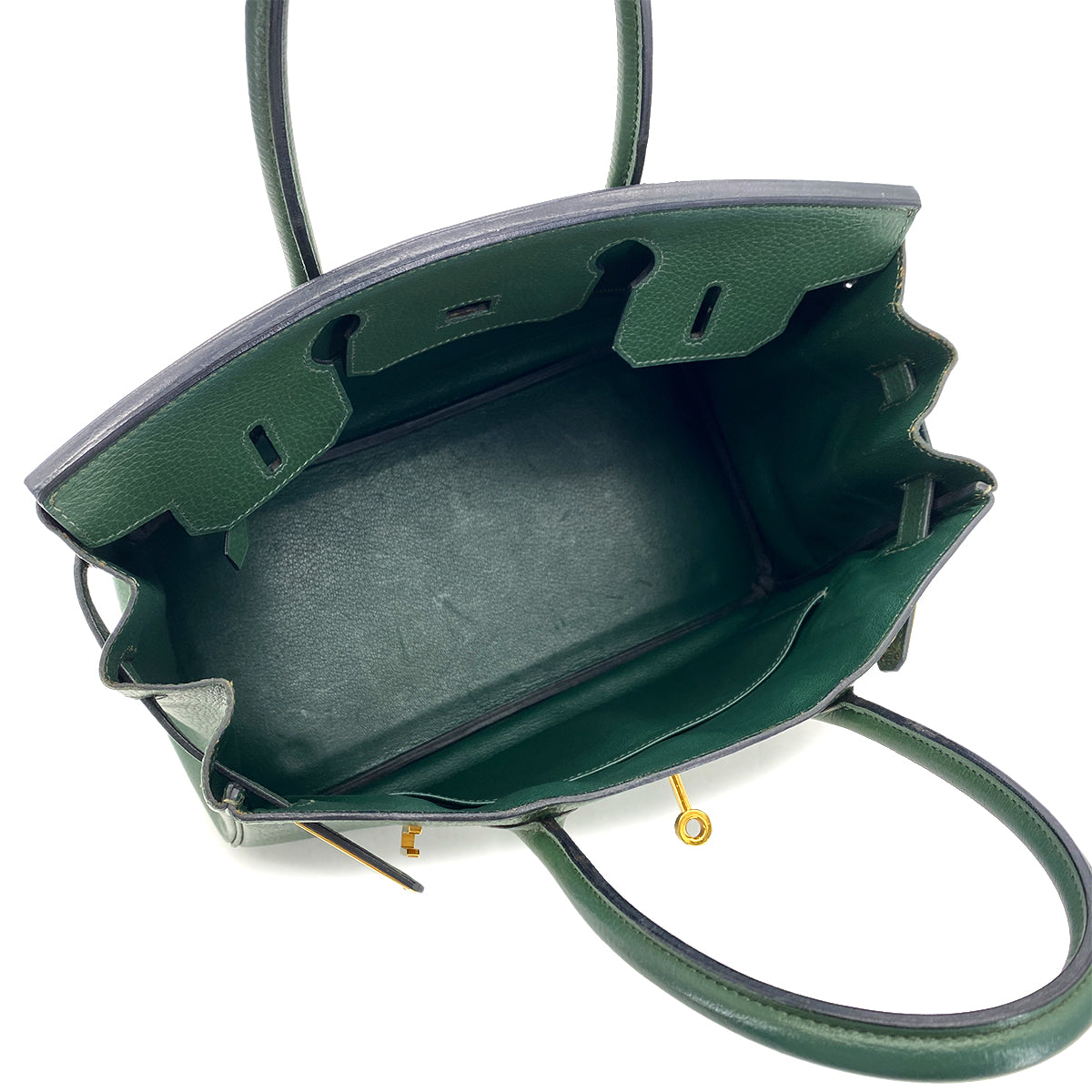 HERMES BIRKIN 30 VERT ARDENNES HAND BAG □B GHW 90295402