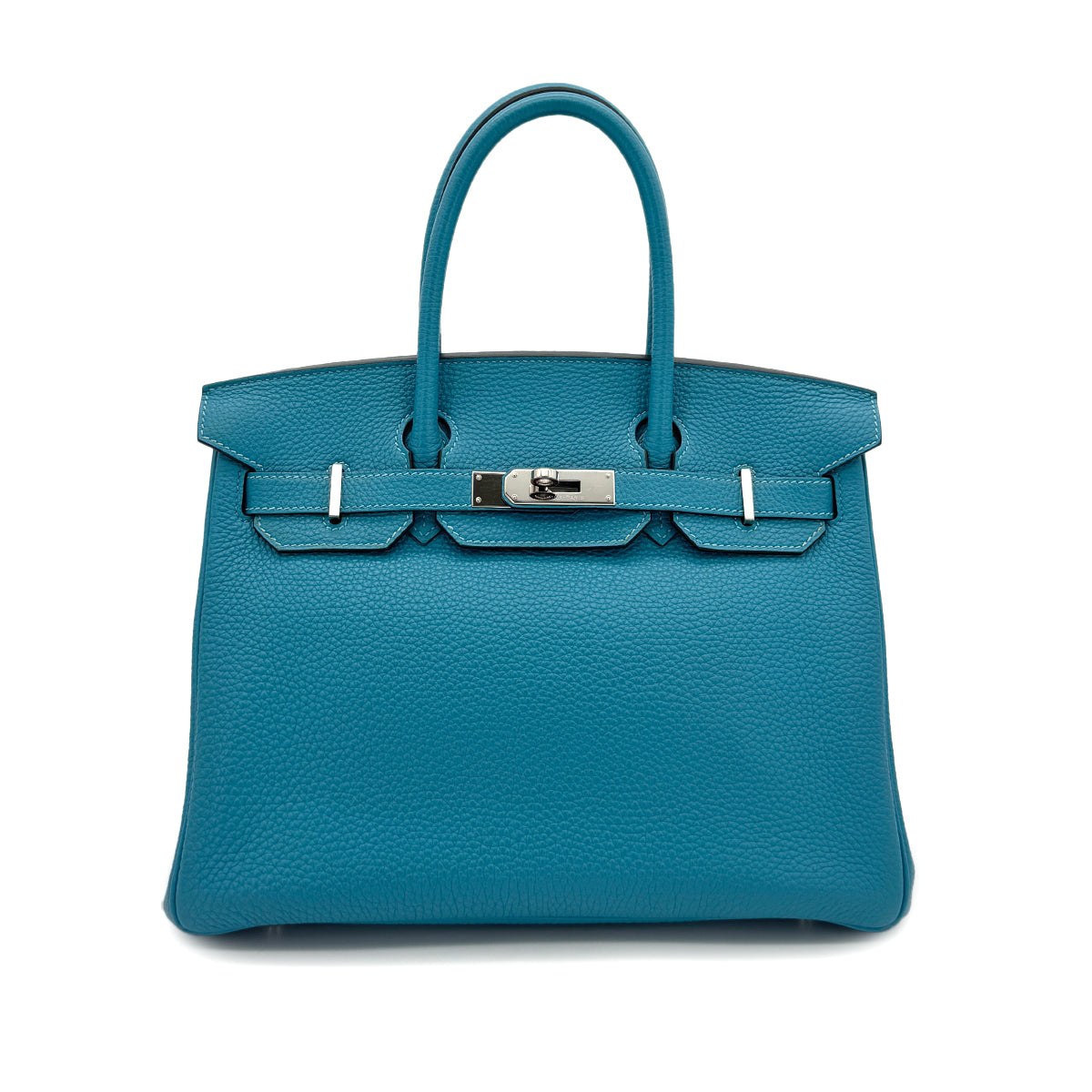 HERMES BIRKIN 30 TURQUOISE TOGO HAND BAG □R SHW 90295403