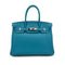 HERMES BIRKIN 30 TURQUOISE TOGO HAND BAG □R SHW 90295403 - PURPOSE