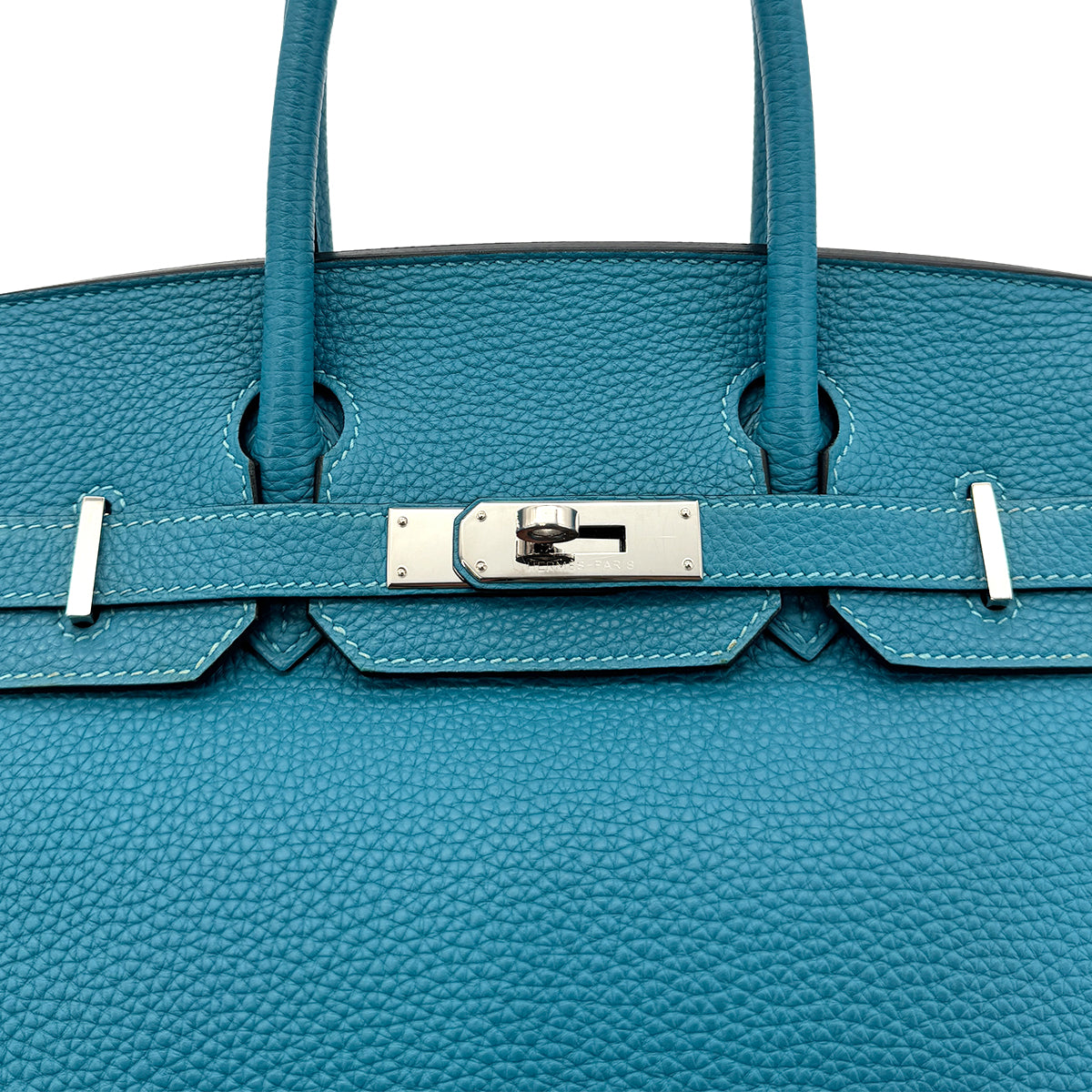 HERMES BIRKIN 30 TURQUOISE TOGO HAND BAG □R SHW 90295403